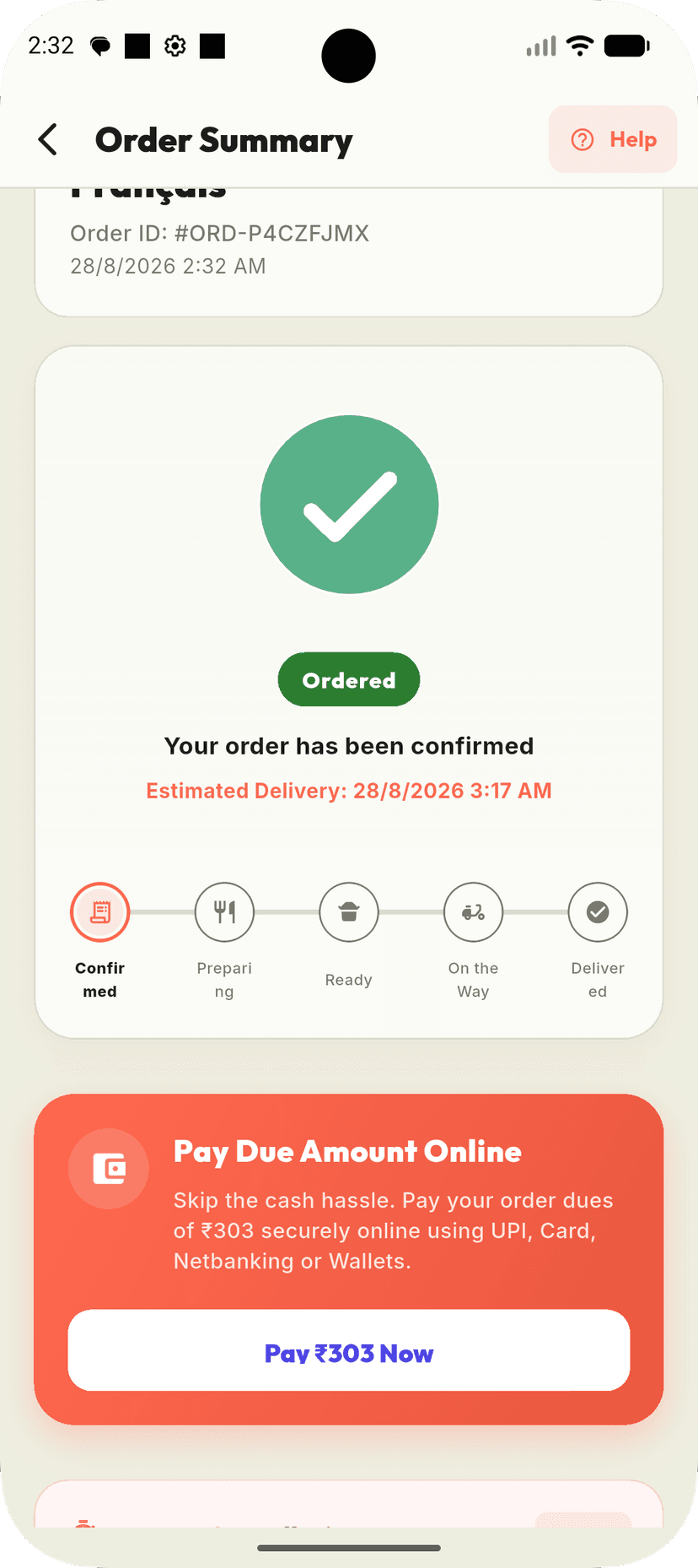Indivio App — Order Confirmed